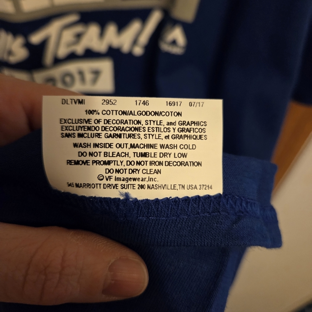 Majestic Los Angeles Dodgers 2017 Playoffs Shirt Sz XL Men's NWOT MLB - Picture 4 of 5